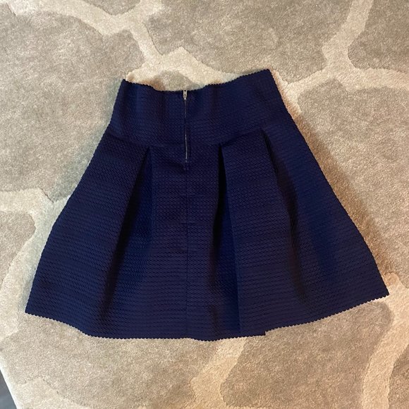 Women's H&M Blue Ribbed Mini Skirt - Picture 2 of 2